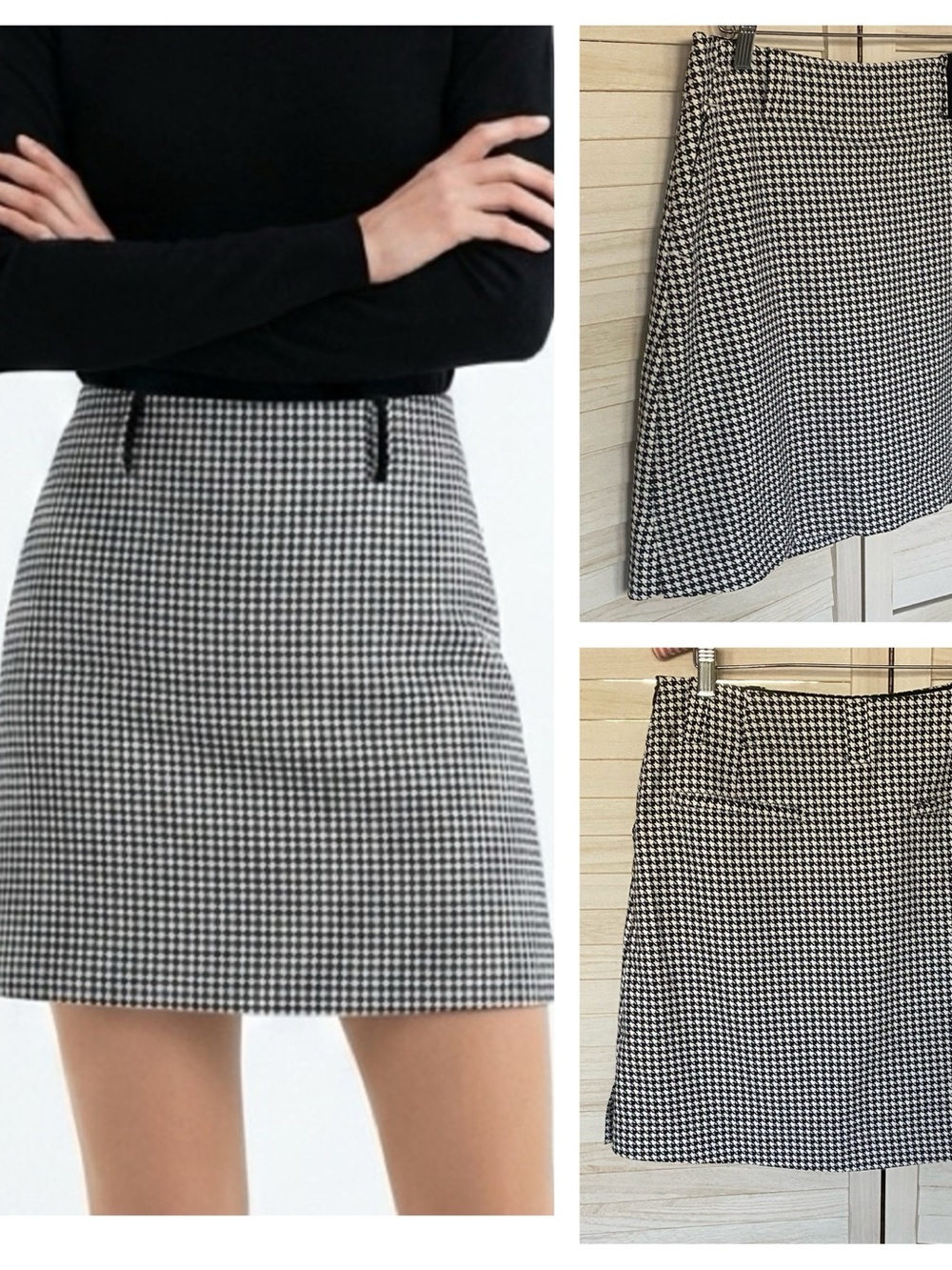 Nike Black and White Houndstooth Skort  Athletic Activewear Golf SZ 6P